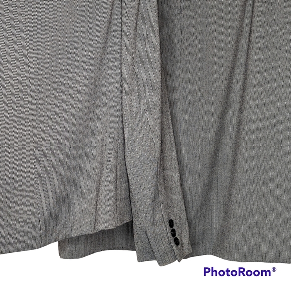 Whip-o-Will Skirt Suit Women's Sz 12 Gray Herringbone 2 Piece Vintage Work Wear - Picture 8 of 16